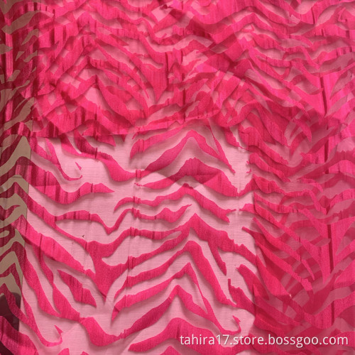 Transparent 75R/25P Width 55/56 Flimsy Red Fabric